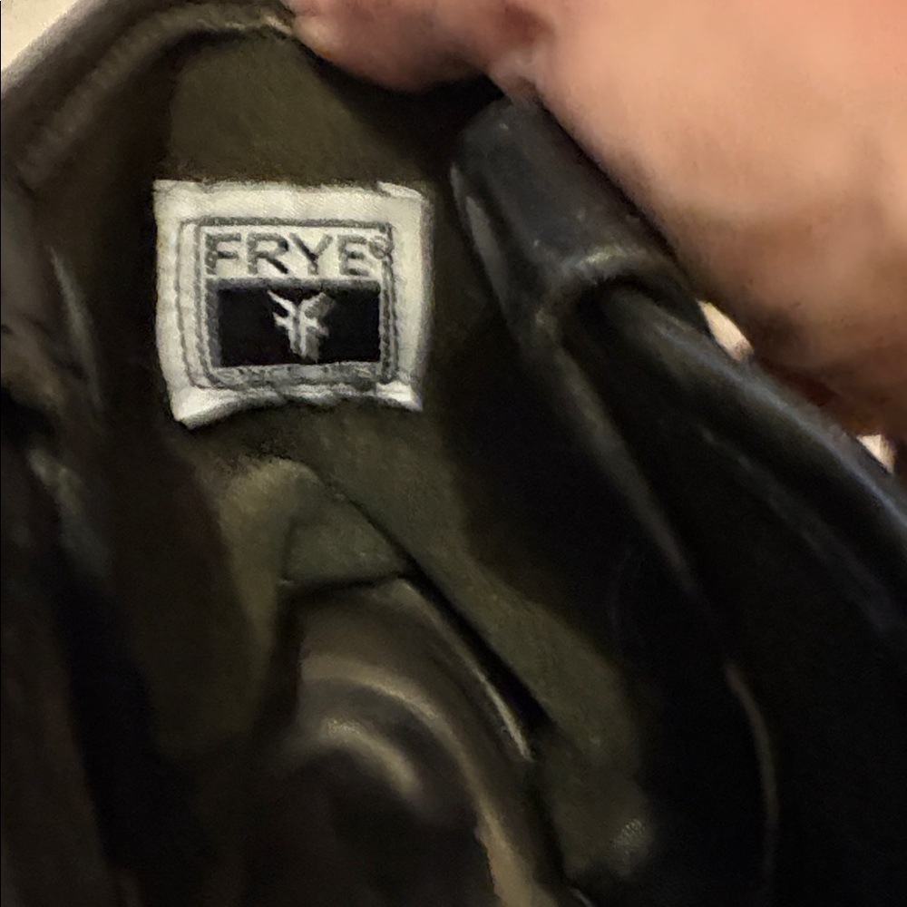 Frye Black Leather Women Harness Boots - Picture 2 of 8